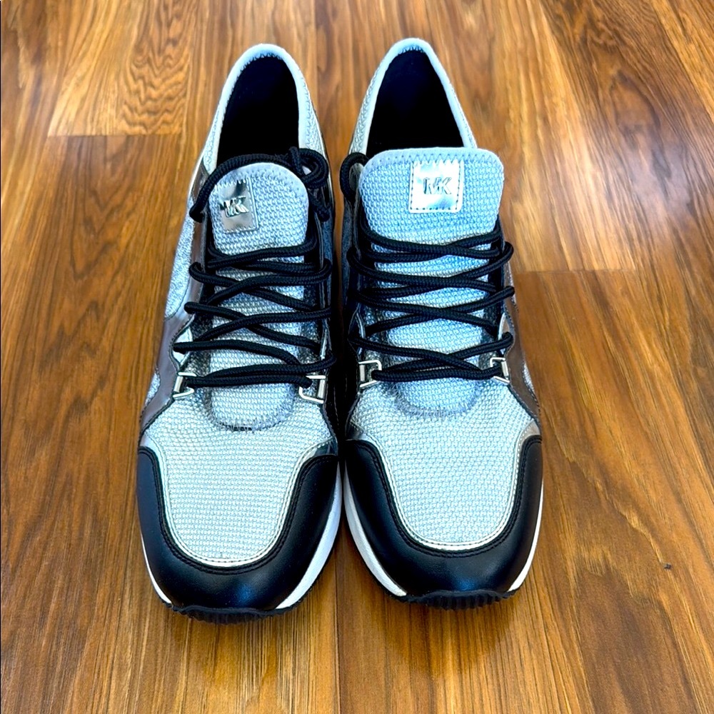 Michael Kors Black and Gray Women's Sneakers